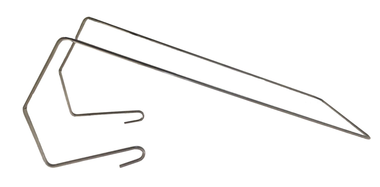 Clip cover inox, épingle inox pour tenir les films de protection pour murs de silo VELITEX